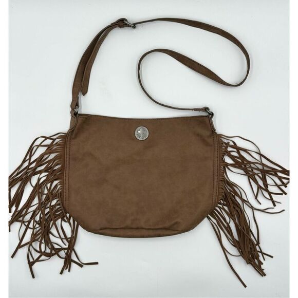 Fringe Boho Faux Leather Western Bag Cracker Barrel - Picture 1 of 8